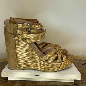 Stuart Weitzman Minx Braided Wedges